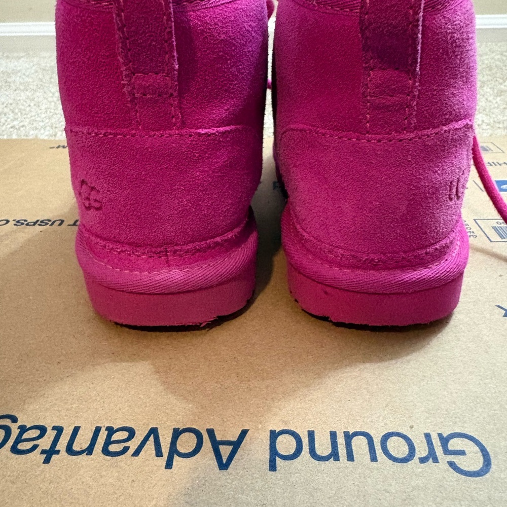 Ugg Vibrant Pink Suede Boots - Picture 4 of 9
